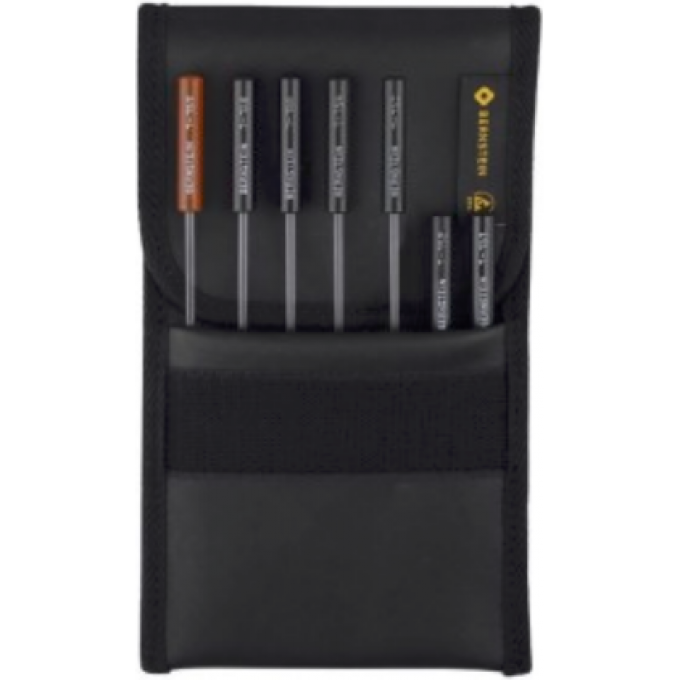 Набор регулировочных отверток BERNSTEIN 7 предметов в футляре 1-150-ABGLEICHSET