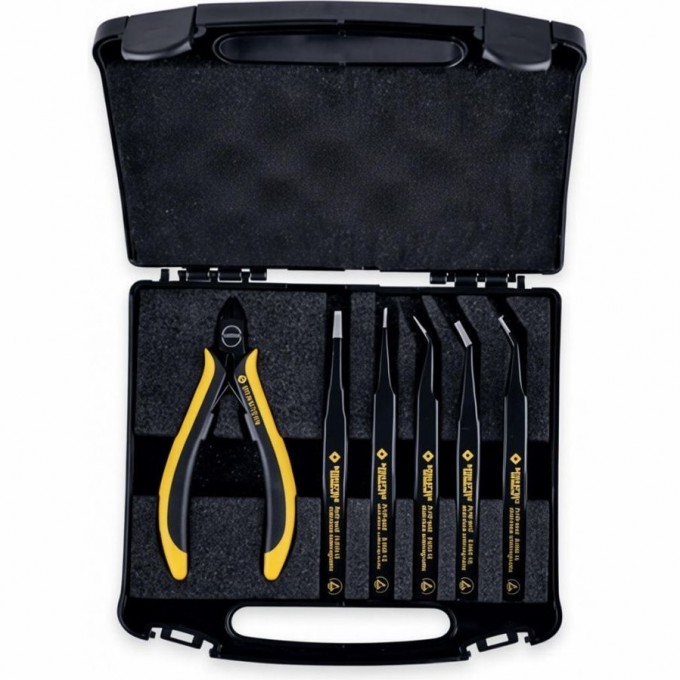 Набор прецизионных инструментов BERNSTEIN PRECISE ESD 6 предметов 2210