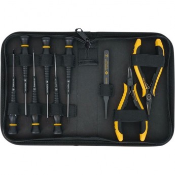 Набор антистатических инструментов BERNSTEIN CARAT для ремонта электроники, 9 предметов 2250