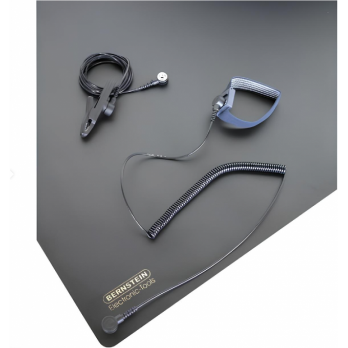 Набор ESD заземляющий с ковриком BERNSTEIN 800 x 600 x 1.5 мм (5 предметов) 58D000009