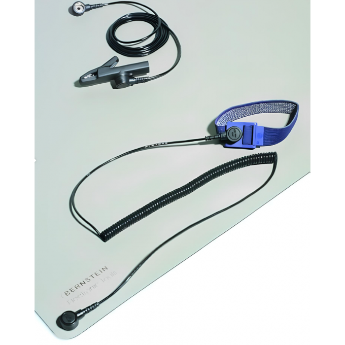 Набор ESD заземляющий BERNSTEIN с ковриком 800 x 600 x 2,0 мм (5 предметов) 58D000010