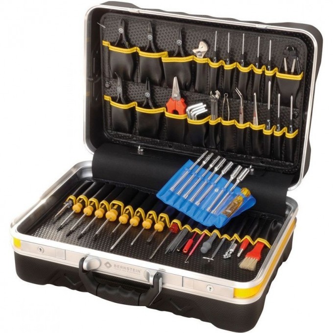 Набор инструментов BERNSTEIN PC-CONTACT для монтажа и обслуживания компьютеров, 64 предмета 6100