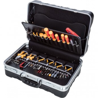 Набор инструментов BERNSTEIN TECHNIK для электроники 78 предметов VDE в кейсе X-ABS 6400