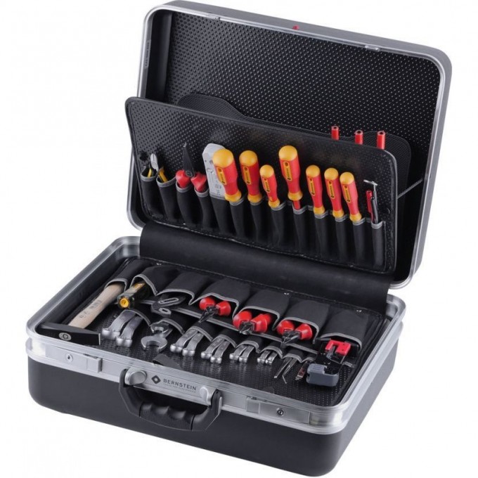 Набор инструментов BERNSTEIN TELECOM для телекоммуникационных систем, 124 предмета, VDE 6600-/-TELECOM