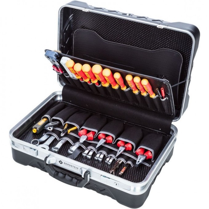 Набор инструментов для телекоммуникаций и сетей BERNSTEIN TELEDATA 75 предметов VDE 1000V 6700-/-TELEDATA