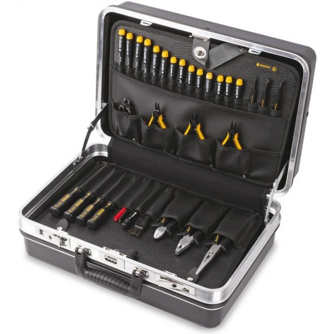Набор антистатических инструментов BERNSTEIN EPA 30 предметов в жестком кейсе 6900-/-EPA