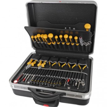 Набор инструментов в чемодане на колёсах BERNSTEIN 7000 COMPACT MOBIL для сборки и ТО электроники 7000-/-COMPACT-MOBIL