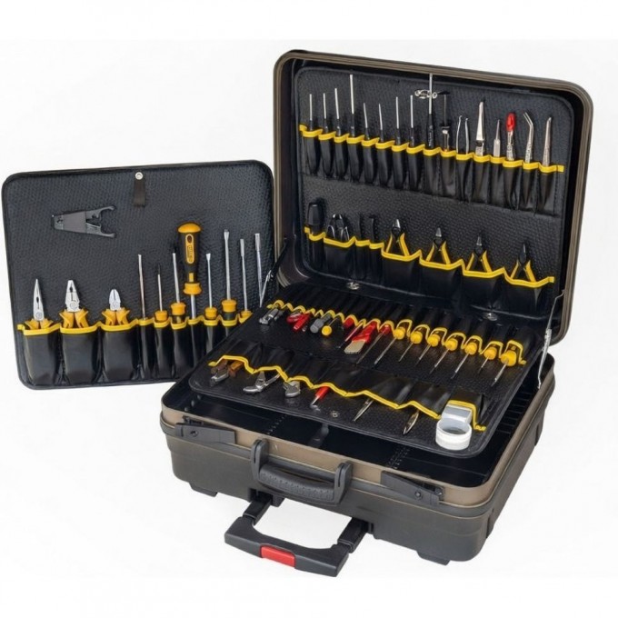 Набор инструментов мобильный для электроники BERNSTEIN COMPACT MOBIL 62 предмета 7100-/-COMPACT-MOBIL