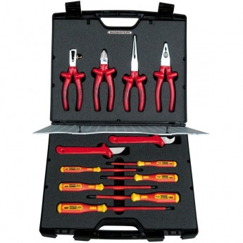 Набор диэлектрических инструментов VDE BERNSTEIN в пластиковом чемодане 8160-VDE