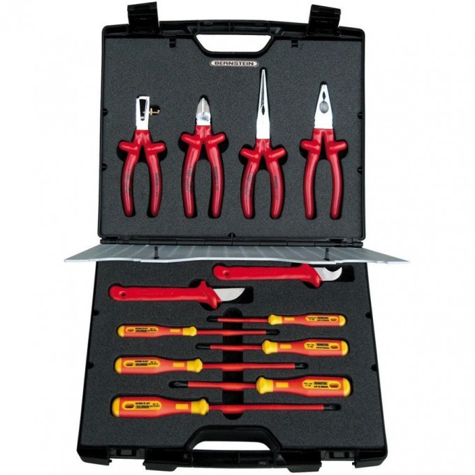 Набор диэлектрических инструментов VDE BERNSTEIN в пластиковом чемодане 8160-VDE