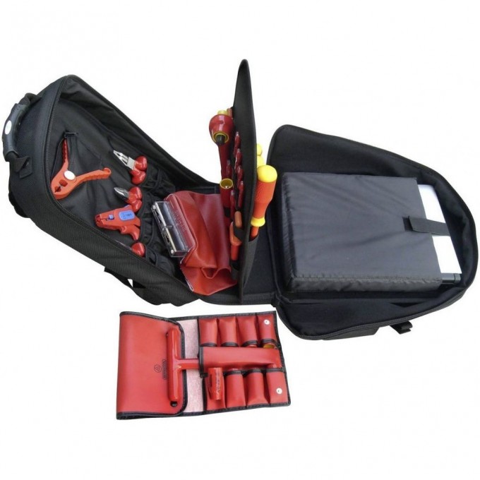 Набор изолированных VDE инструментов BERNSTEIN GLOBETROTTER в рюкзаке для работ под напряжением до 1000 В 8310-VDE