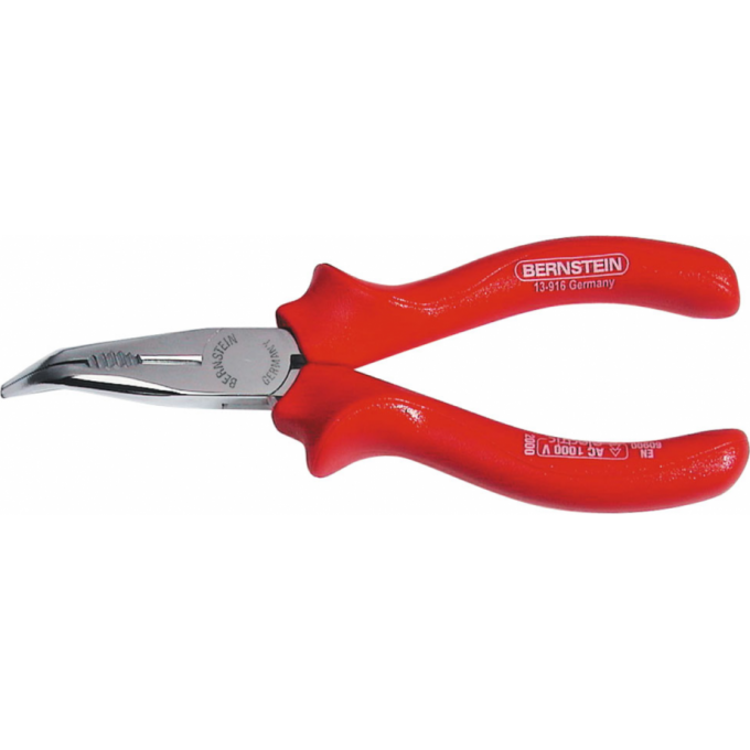 Узкогубцы изогнутые высоковольтные BERNSTEIN 160 мм B13-916VDE