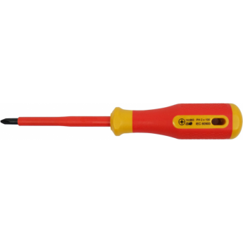 Отвертка диэлектрическая крестовая PH2 BERNSTEIN для работы под напряжением до 1000 В B14-683VDE