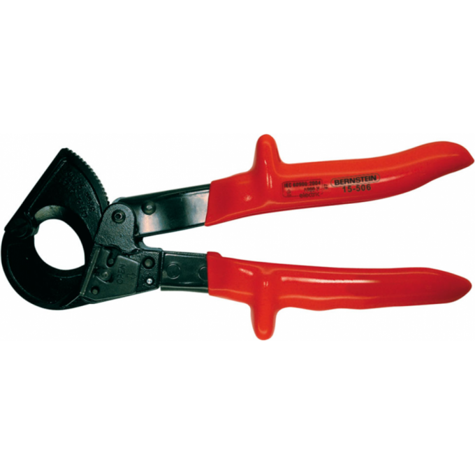 Секторные ножницы диэлектрические BERNSTEIN для медных и алюминиевых кабелей до ⌀ 32 мм B15-506VDE