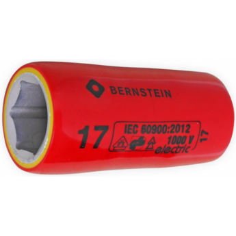 Сменная торцевая головка VDE BERNSTEIN для работы под напряжением 1/2 дюйма 17.0 мм B16-447VDE