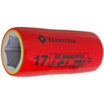 Сменная торцевая головка VDE BERNSTEIN для работы под напряжением 1/2 дюйма 17.0 мм B16-447VDE