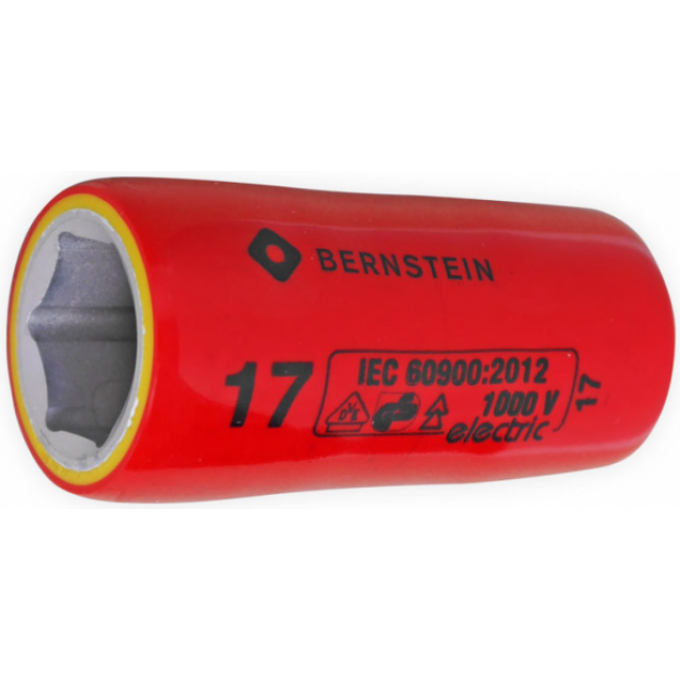 Сменная торцевая головка VDE BERNSTEIN для работы под напряжением 1/2 дюйма 17.0 мм B16-447VDE