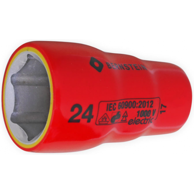 Торцевая головка изолированная VDE BERNSTEIN 1/2 дюйма 24 мм B16-451VDE