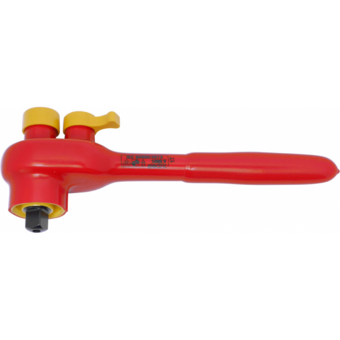 Реверсивная трещотка диэлектрическая BERNSTEIN с квадратным гнездом 3/8 дюйма B16-472VDE