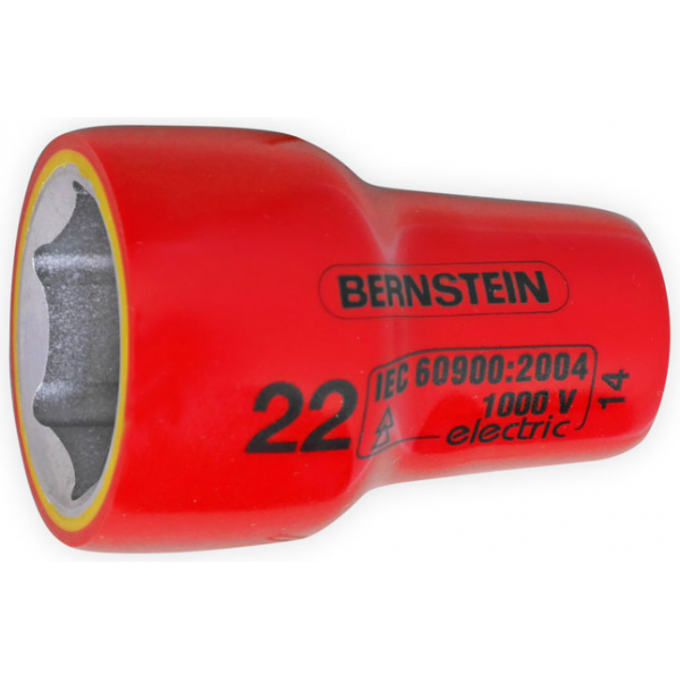 Торцевая головка VDE BERNSTEIN изолированная 3/8 дюйма 22 мм B16-498VDE