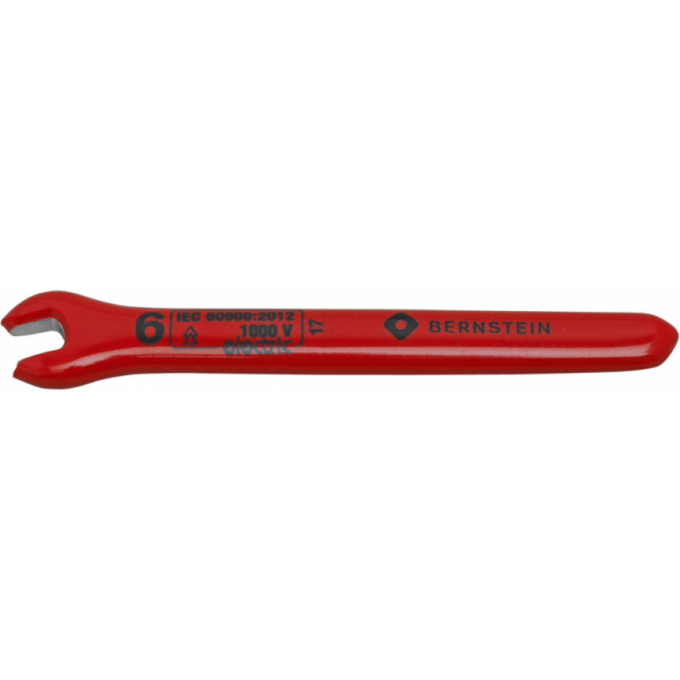Гаечный ключ рожковый диэлектрический BERNSTEIN 1000В, зев 6.0 мм B16-501VDE