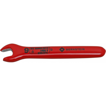 Ключ рожковый диэлектрический BERNSTEIN для работы под напряжением 1000 В, 9 мм B16-504VDE
