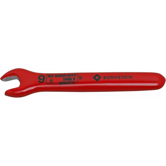 Ключ рожковый диэлектрический BERNSTEIN для работы под напряжением 1000 В, 9 мм B16-504VDE