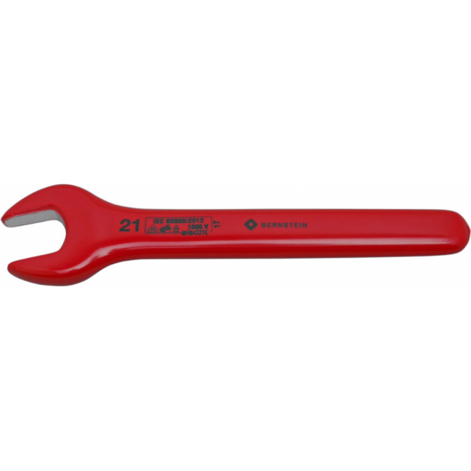 Гаечный ключ рожковый диэлектрический BERNSTEIN 1000В, зев 21.0 мм B16-514VDE