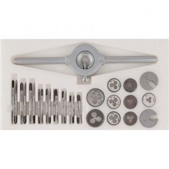 Набор для нарезания резьбы BERNSTEIN миниатюрный M1.0-M2.5 из 30 предметов B2-800
