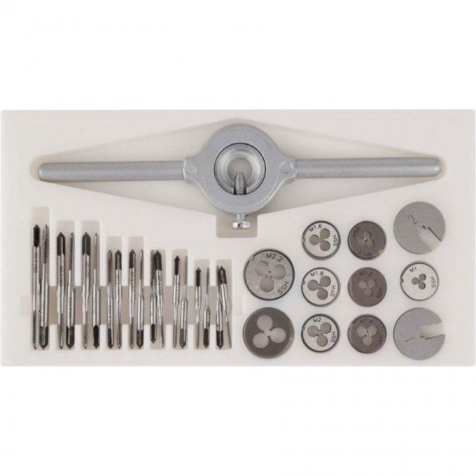 Набор для нарезания резьбы BERNSTEIN миниатюрный M1.0-M2.5 из 30 предметов B2-800