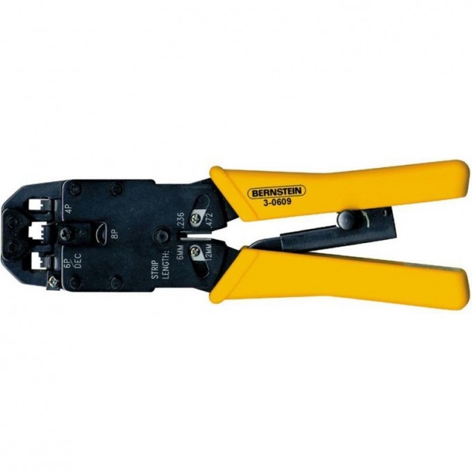 Кримпер многофункциональный BERNSTEIN для разъёмов 4C 6P 8P B3-0609