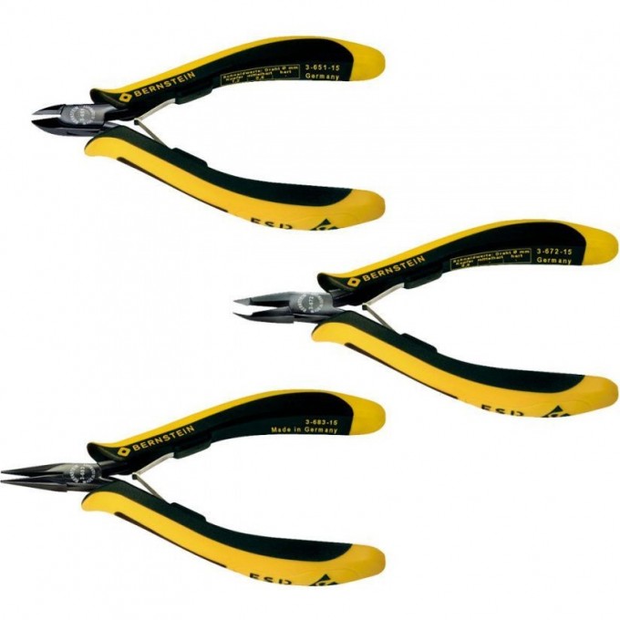 Набор антистатических кусачек BERNSTEIN EUROline из 3 предметов B3-960ES