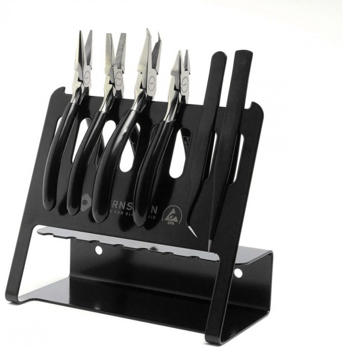 Набор антистатических инструментов BERNSTEIN BLACKline на держателе VARIO, 6 предметов B3-960VB