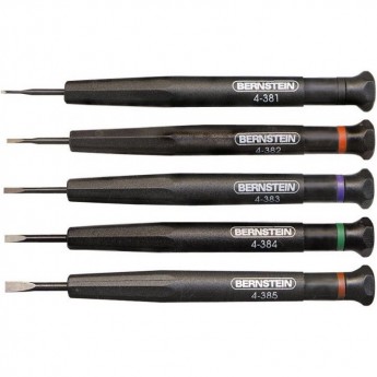 Набор часовых плоских отвёрток BERNSTEIN 1..0 мм B4-380
