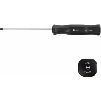 Отвертка шлицевая антистатическая ESD BERNSTEIN с вращающейся рукояткой 4 x 0.8 мм B4-632