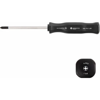 Отвертка крестовая антистатическая ESD BERNSTEIN PH2 B4-652