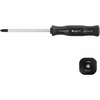 Отвертка крестовая антистатическая ESD BERNSTEIN PH2 ⌀2.5 мм 100 мм B4-653