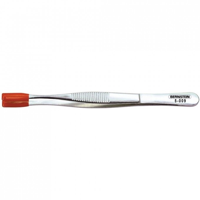 Пинцет BERNSTEIN никелированный прямой плоский лопатка SMD 145 мм B5-009