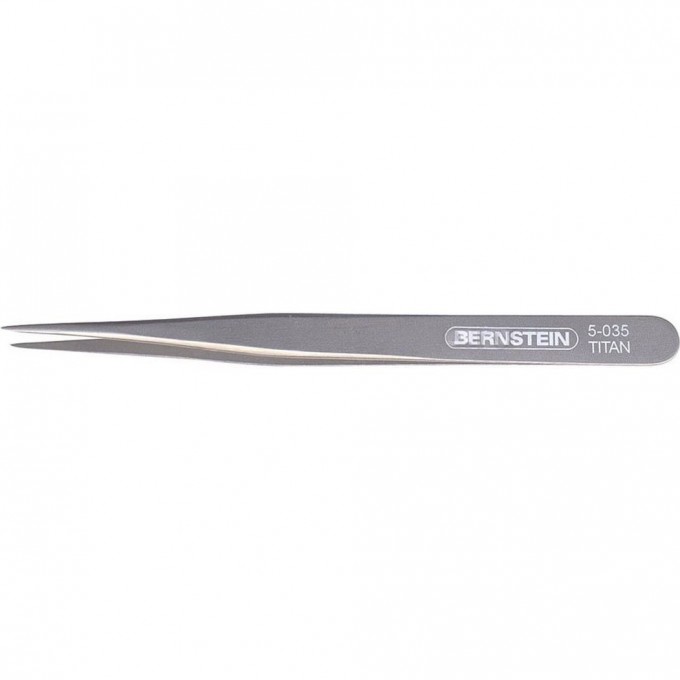 Пинцет прямой заострённый титановый BERNSTEIN 120 мм B5-035