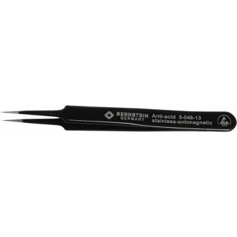 Пинцет прямой остроконечный ESD BERNSTEIN 110 мм B5-048-13