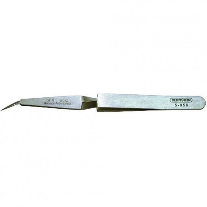 Пинцет крестовидный изогнутый остроконечный BERNSTEIN 120 мм B5-058