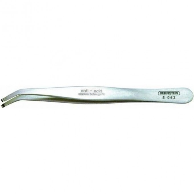 Пинцет прецизионный изогнутый 35° закругленный SMD BERNSTEIN 115 мм B5-062