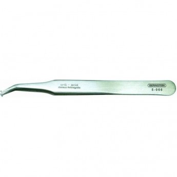 Пинцет прецизионный изогнутый 30° с прямыми губками BERNSTEIN для SMD 120 мм B5-066