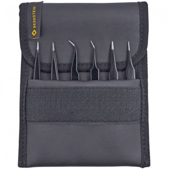 Набор антистатических пинцетов SMD ESD BERNSTEIN из нержавеющей стали 6 шт B5-070-UF-13