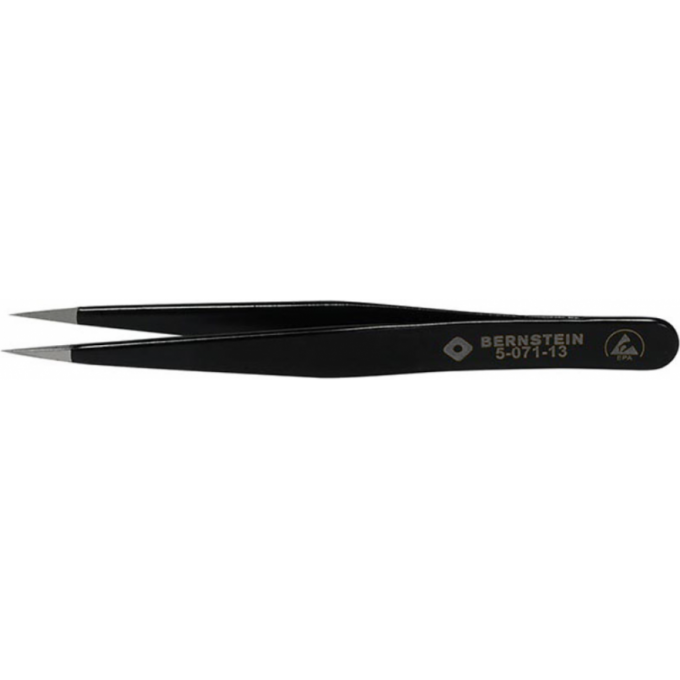 Пинцет прецизионный прямой остроконечный ESD Bernstein B5-071-13