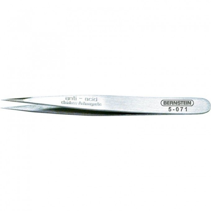 Пинцет прецизионный изогнутый остроконечный SMD BERNSTEIN 85 мм B5-071