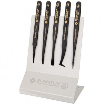 Набор пинцетов SMD ESD BERNSTEIN из пластика 5 шт B5-180