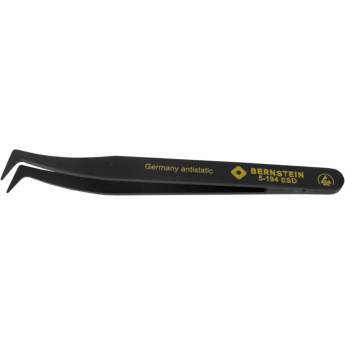 Пинцет прецизионный изогнутый остроконечный ESD Bernstein B5-194