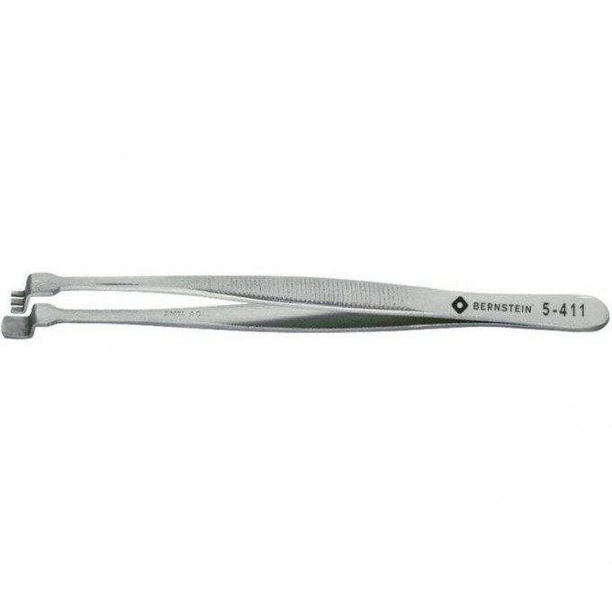 Пинцет прецизионный вафельный BERNSTEIN для плоских и тонких компонентов 130 мм B5-411
