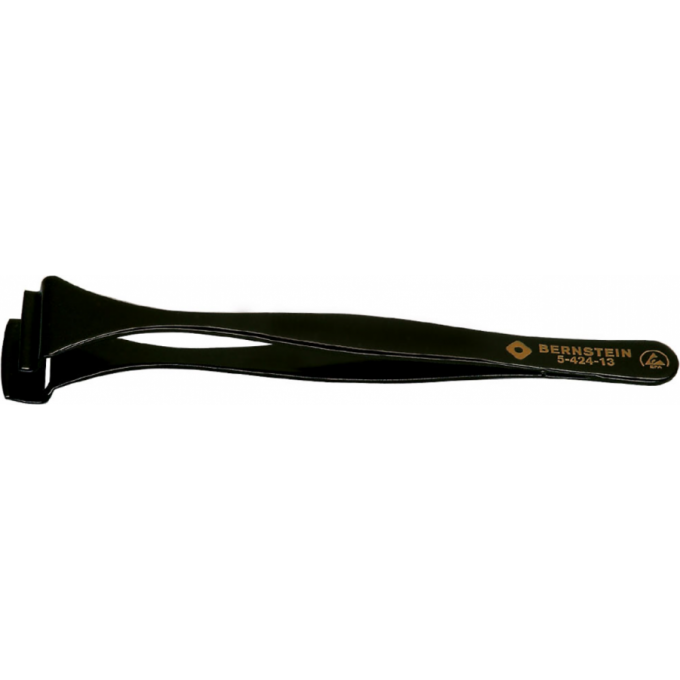 Пинцет BERNSTEIN вафельный антистатический ESD SMD без зубчиков 6 DW 130 мм B5-424-13